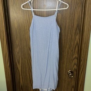 Polka Dot High Neck Shift Dress